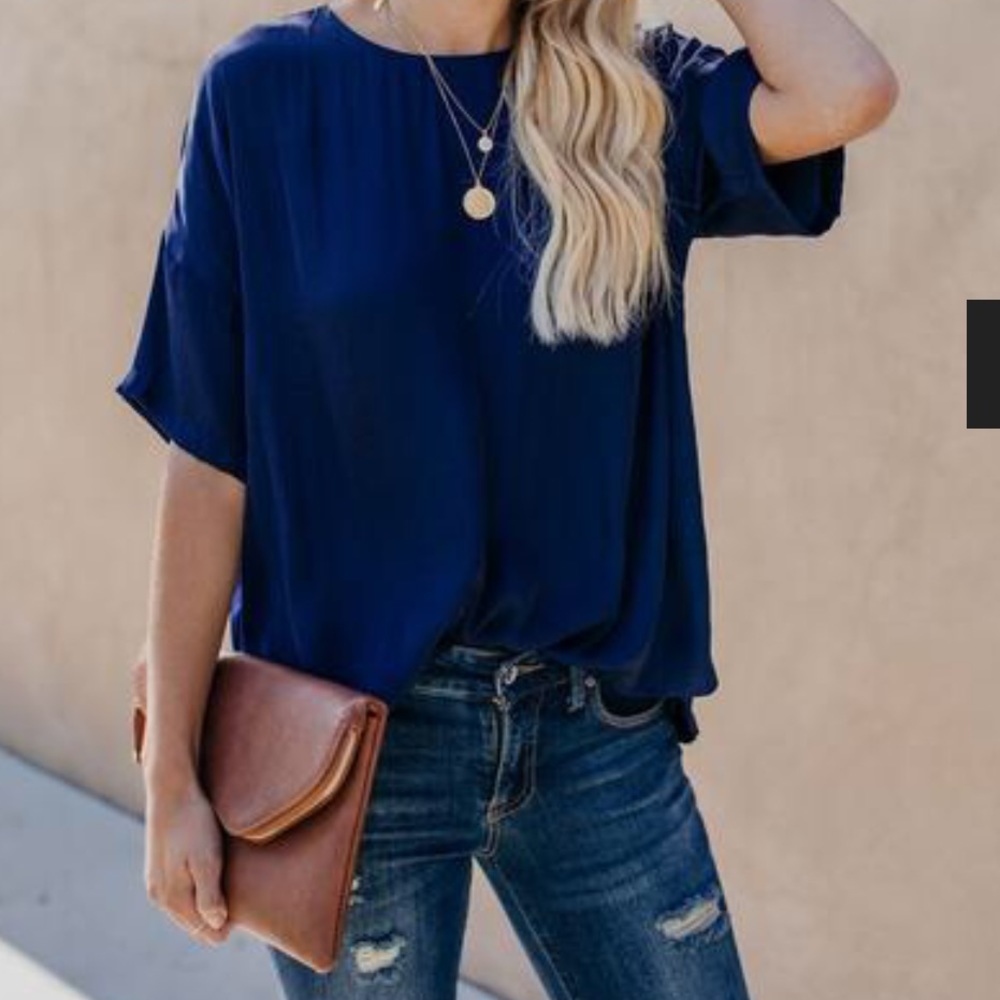 Naked Zebra Satin Blouse